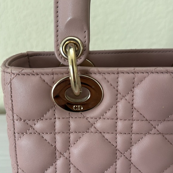 Small Lady Dior, Blush Cannage Lambskin - Picture 7 of 13